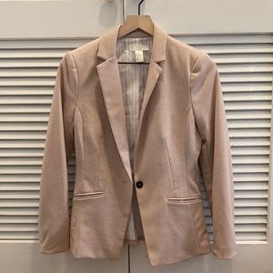H&M lined light pink blazer size 8